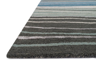 Loloi Panache PC-13 Grey / Blue Area Rug Corner Feature
