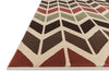 Loloi Shelton HSH01 Brown / Multi Area Rug Corner Feature
