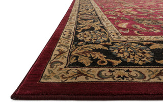 Loloi Stanley ST-01 Red / Charcoal Area Rug Corner