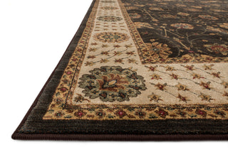 Loloi Stanley ST-09 Expresso / Beige Area Rug Corner