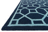 Loloi Stephanie SW-02 Navy / Aqua Area Rug Corner