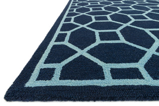 Loloi Stephanie SW-02 Navy / Aqua Area Rug Corner