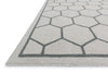 Loloi Stephanie SW-03 Mist / Grey Area Rug Corner