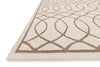 Loloi Stephanie SW-06 Ivory / Taupe Area Rug Corner