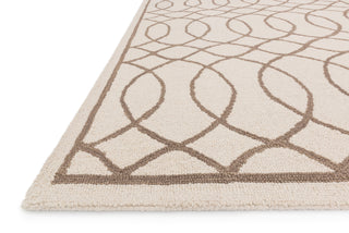 Loloi Stephanie SW-06 Ivory / Taupe Area Rug Corner