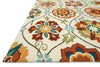 Loloi Summerton SRS19 Ivory / Spice Area Rug Corner