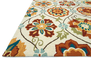 Loloi Summerton SRS19 Ivory / Spice Area Rug Corner