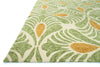 Loloi Tropez TZ-03 Ivory / Green Area Rug Corner Feature
