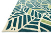 Loloi Tropez TZ-05 Blue / Green Area Rug Corner Feature