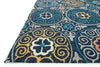 Loloi Tropez TZ-07 Navy / Multi Area Rug Corner Feature