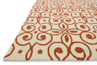 Loloi Ventura HVT07 Ivory / Spice Area Rug Corner