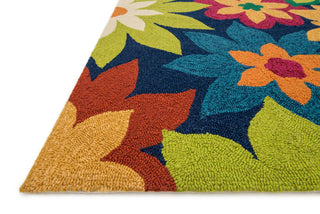 Loloi Ventura HVT11 Navy / Multi Area Rug Corner