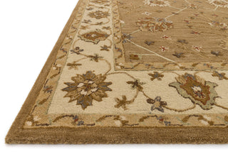 Loloi Walden WD-03 Mocha / Ivory Area Rug Corner