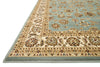 Loloi Welbourne WL-04 Blue / Ivory Area Rug Corner Feature
