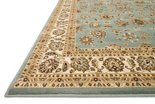 Loloi Welbourne WL-04 Blue / Ivory Area Rug Corner Feature
