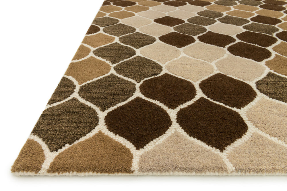 Loloi Weston HWS15 Neutral / Brown Area Rug Corner Feature
