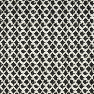 Nourison Courtyard COU01 Black White Area Rug Corner Image