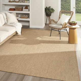 Nourison Courtyard COU01 Jute Area Rug Corner Image