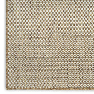 Nourison Courtyard COU01 Jute Ivory Area Rug Corner Image