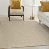 Nourison Courtyard COU01 Jute Ivory Area Rug Swatch Image