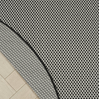 Nourison Courtyard COU01 Black White Area Rug 