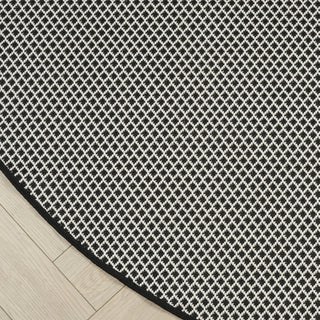 Nourison Courtyard COU01 Black White Area Rug 