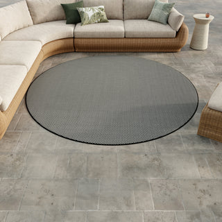 Nourison Courtyard COU01 Black White Area Rug 