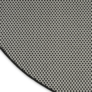 Nourison Courtyard COU01 Black White Area Rug 