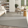 Nourison Courtyard COU01 Black White Area Rug 