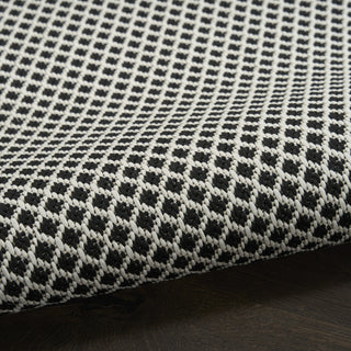 Nourison Courtyard COU01 Black White Area Rug 