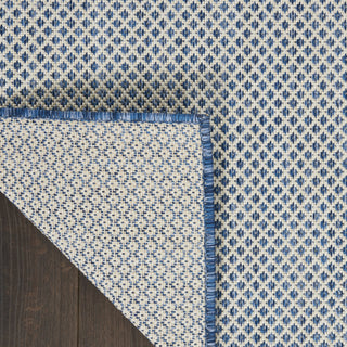 Nourison Courtyard COU01 Ivory Blue Area Rug 