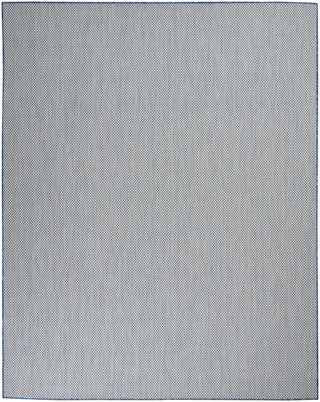 Nourison Courtyard COU01 Ivory Blue Area Rug 