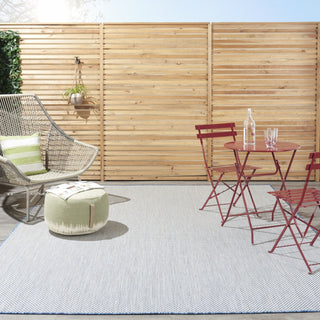 Nourison Courtyard COU01 Ivory Blue Area Rug 