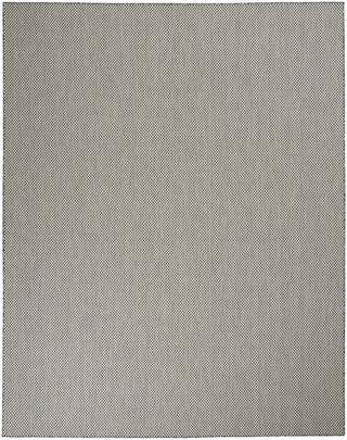 Nourison Courtyard COU01 Ivory Charcoal Area Rug 