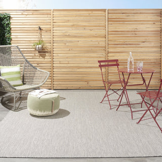 Nourison Courtyard COU01 Ivory Charcoal Area Rug 