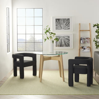 Nourison Courtyard COU01 Ivory Green Area Rug 