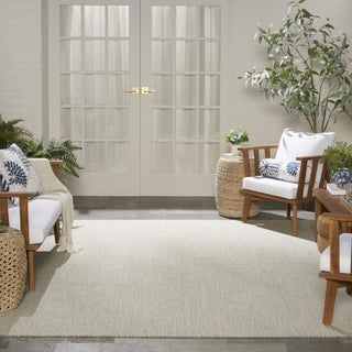 Nourison Courtyard COU01 Ivory Silver Area Rug 