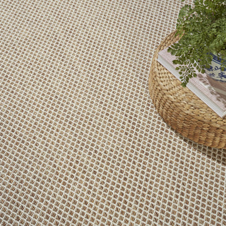 Nourison Courtyard COU01 Jute Ivory Area Rug Corner Image