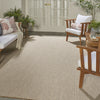 Nourison Courtyard COU01 Jute Ivory Area Rug Room Image Feature