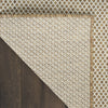 Nourison Courtyard COU01 Jute Ivory Area Rug Texture Image