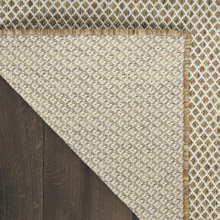 Nourison Courtyard COU01 Jute Ivory Area Rug Texture Image
