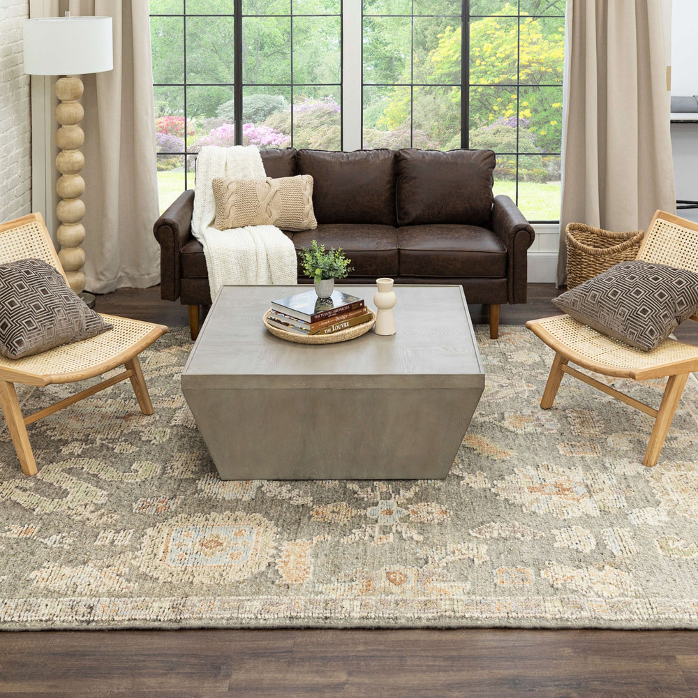 Karastan Coventry Kenilworth Grey Area Rug Lifestyle Image Feature
