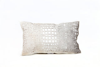 Auskin Cowhide And Leather Filigree White main image