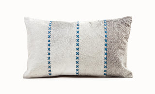 Auskin Cowhide And Leather Giselle Natural Provincial Blue main image