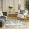 Nourison Copenhagen CPN01 Ivory Blue Area Rug Swatch Image