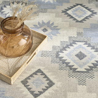 Nourison Copenhagen CPN01 Ivory Blue Area Rug Texture Image
