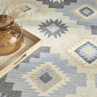Nourison Copenhagen CPN01 Ivory Navy Area Rug Texture Image