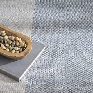 Nourison Copenhagen CPN02 Ivory Blue Area Rug Texture Image