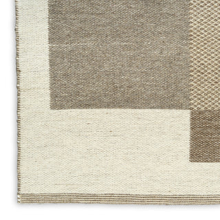 Nourison Copenhagen CPN02 Ivory Mocha Area Rug Corner Image