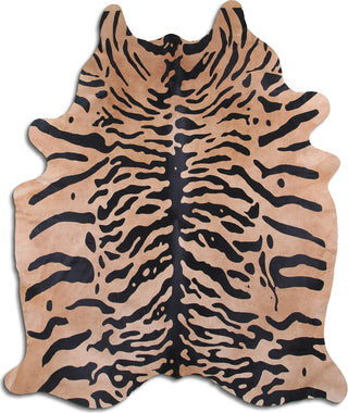 Dekoland Printed Cowhides Java Tiger Area Rug